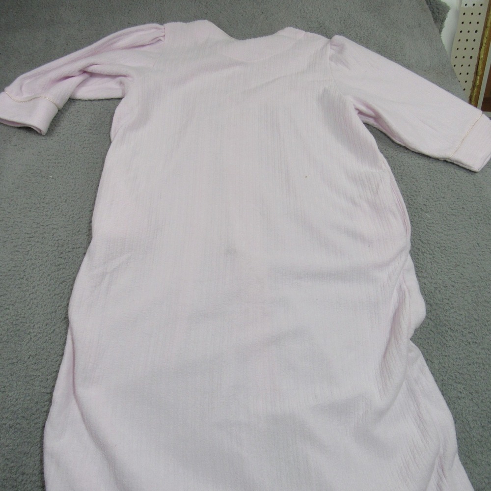Amanda Paige Womens 2X Pink Floral Embroidered Zip Front House Coat Robe Tassel - Picture 6 of 8